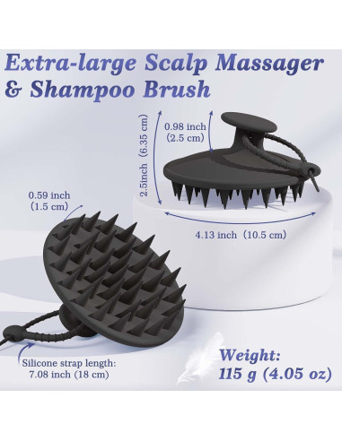 Set de Exfoliadores de Silicona Manmihealth 5 Piezas