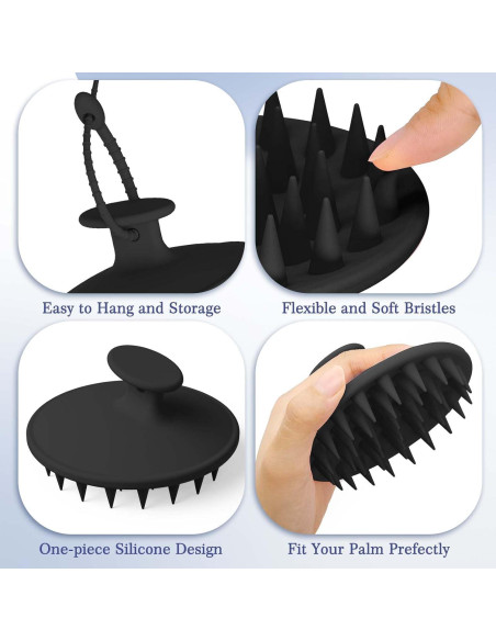 Set de Exfoliadores de Silicona Manmihealth 5 Piezas