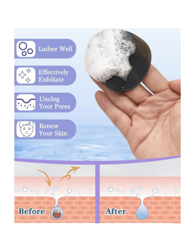 Set de Exfoliadores de Silicona Manmihealth 5 Piezas