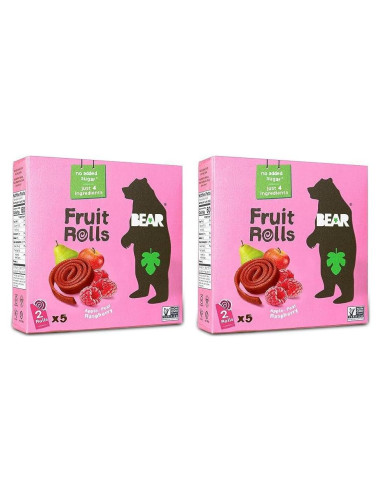 Bocadillo de Fruta BEAR Yoyo Frambuesa Pack de 2