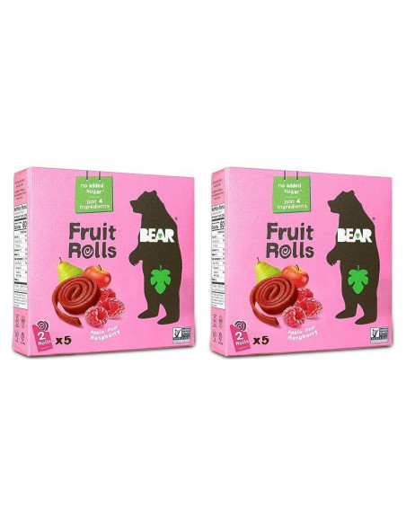 Bocadillo de Fruta BEAR Yoyo Frambuesa Pack de 2