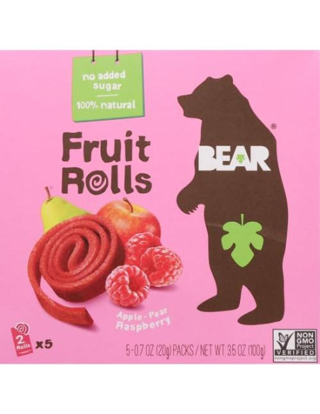 Bocadillo de Fruta BEAR Yoyo Frambuesa Pack de 2