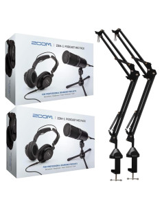 Kit de Micrófono para Podcast Zoom ZDM-1 con Auriculares y Soportes