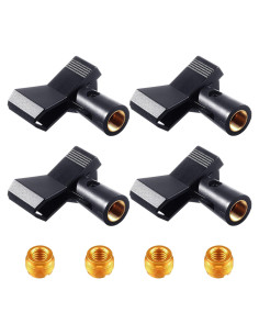 Yeshone Clips de Micrófono Inalámbrico con Adaptadores 4 Piezas