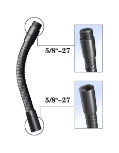 Soporte de Micrófono y Teléfono Móvil Flexible 33 cm Negro 2