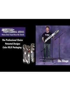 Soporte de Micrófono OnStage MS9411TB Plus Compacto Negro 2