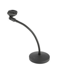 Soporte de Micrófono de Cuello de Ganso con Brazo Flexible 30.48 cm - Ideal para Podcasting y Streaming