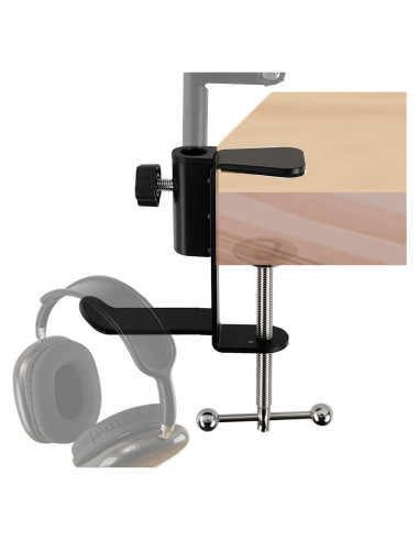Abrazadera de mesa para micrófono T9 - Metal Negro 5cm