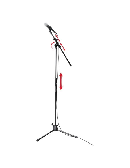 Soporte de Micrófono Trípode Rok-It RI-MIC-520 Ajustable 80-156 cm