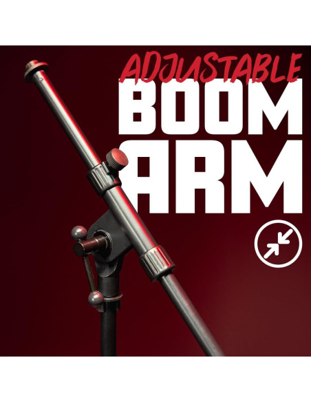 Soporte de Micrófono Trípode Rok-It RI-MIC-520 Ajustable 80-156 cm