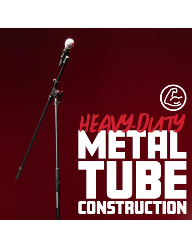 Soporte de Micrófono Trípode Rok-It RI-MIC-520 Ajustable 80-156 cm