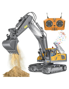 Excavadora RC CANKETEC 1:20 Recargable 11 Canales para Niños