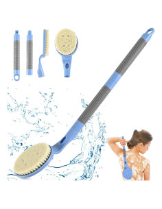 Esfregador de Espalda Antideslizante BTideas 55 cm Azul