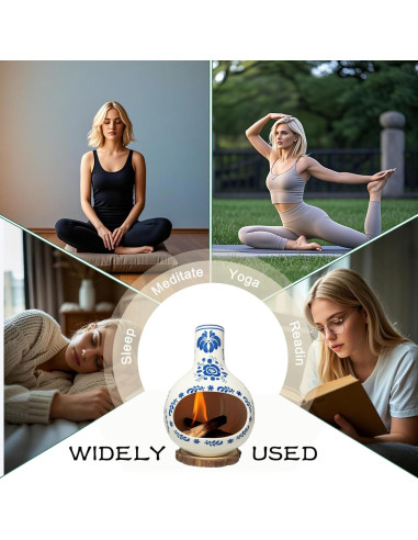 Soporte de Cerámica Talavera REFFU para Palo Santo y Salvia