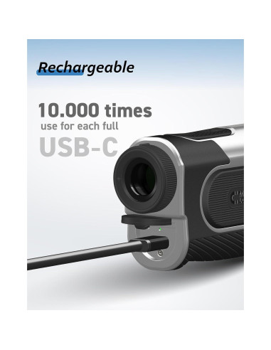 Buscador de Rango de Golf THARNOX 1300m Compacto USB-C