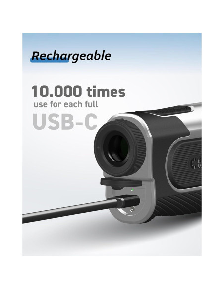 Buscador de Rango de Golf THARNOX 1300m Compacto USB-C
