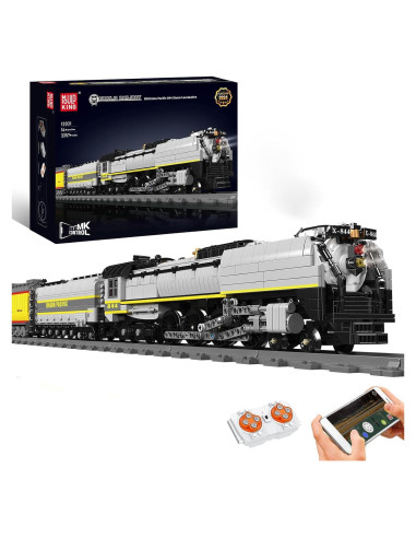 Mould King Kit Tren Locomotora Vapor UP844 3357 PCS LED