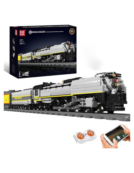 Mould King Kit Tren Locomotora Vapor UP844 3357 PCS LED