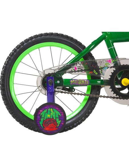 Bicicleta Infantil Dynacraft Tortugas Ninja 16" Verde Oscuro