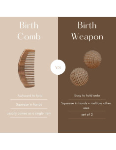 Peine de Nacimiento Miel 127 - Alivio Natural del Dolor de Parto 2