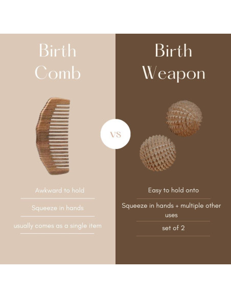 Peine de Nacimiento Miel 127 - Alivio Natural del Dolor de Parto