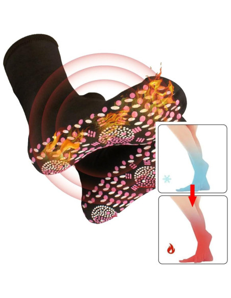 3 Pares de Calcetines Térmicos Autocalentables AFIZ Negro