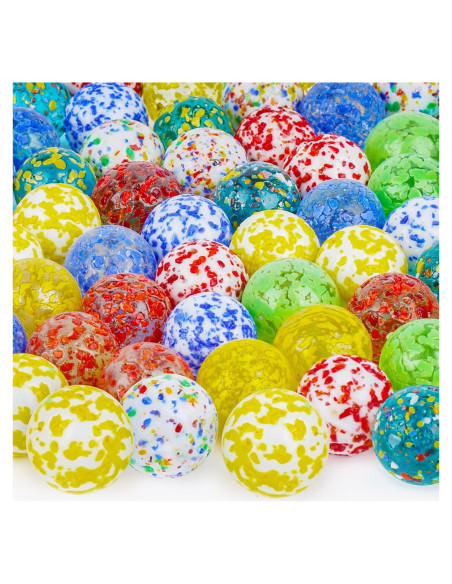 Canicas de vidrio 60PCS 3 Nutrias para juegos y manualidades