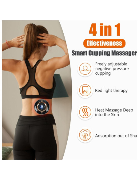 Masajeador de Ventosas Inteligente RIRC 2 Set 4 en 1 Alivio Dolor