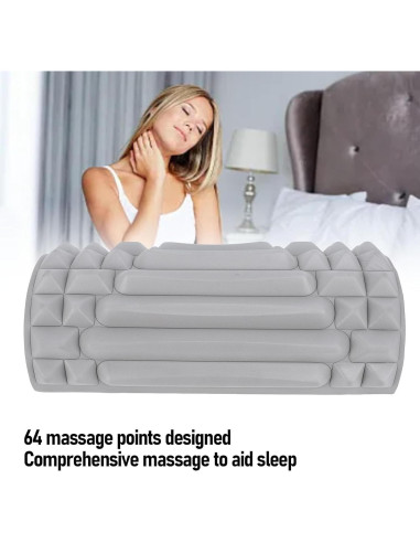 Almohada de Masaje Cervical BTSEURY con 64 Puntos - Gris