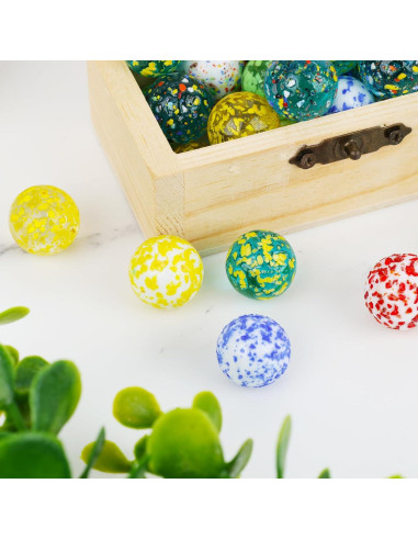 Canicas de vidrio 60PCS 3 Nutrias para juegos y manualidades