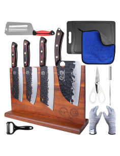 Conjunto de Cuchillos de Cocina XYJ 15 Piezas Acero Alto Carbono