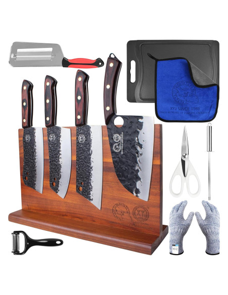 Conjunto de Cuchillos de Cocina XYJ 15 Piezas Acero Alto Carbono