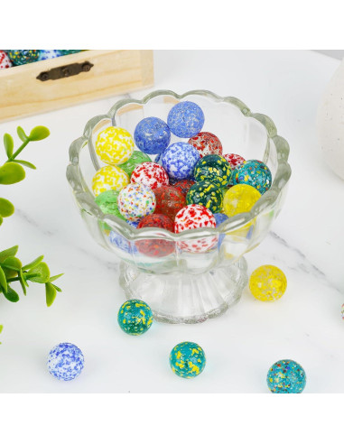 Canicas de vidrio 60PCS 3 Nutrias para juegos y manualidades