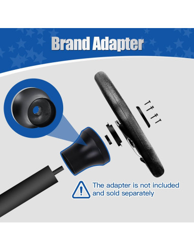 Volante Universal NOKINS 12.5" para Carro de Golf Fibra Carbono