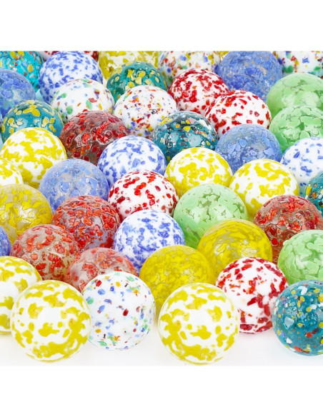 Canicas de vidrio 60PCS 3 Nutrias para juegos y manualidades