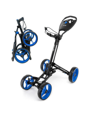 Carrito de Golf SereneLife SLGZ36.6 Plegable Aluminio 4 Ruedas