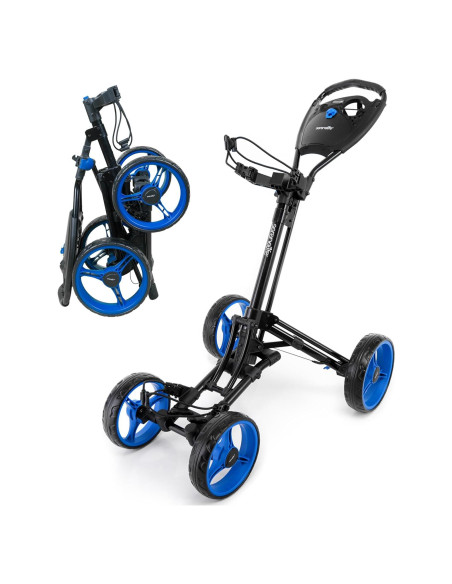 Carrito de Golf SereneLife SLGZ36.6 Plegable Aluminio 4 Ruedas
