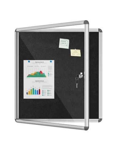 Tablero de Anuncios Cerrado Mifuro 71x66 cm con Cerradura