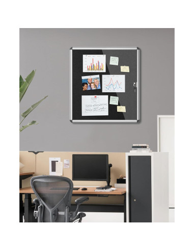 Tablero de Anuncios Cerrado Mifuro 71x66 cm con Cerradura