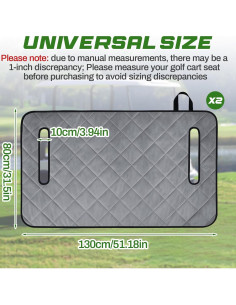 Funda para Asientos de Carrito de Golf Drydiet YKH1083 - 2 Piezas 2