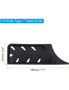 Funda de Seguridad para Cuchillo Nakiri PATIKIL 18 cm, 2 Piezas 2