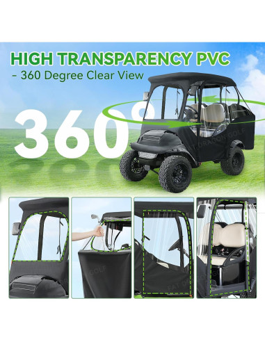 Cubierta de Enclosure Panglong para Carro de Golf 4 Pasajeros