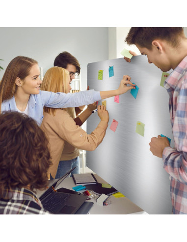 Tablero Magnético de Pared 76x35cm Therwen Acero Inoxidable