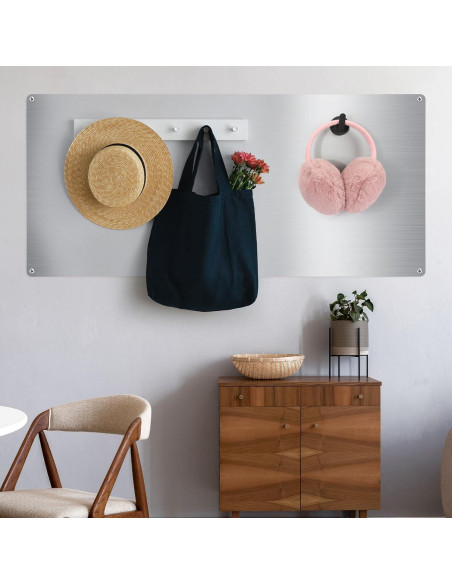 Tablero Magnético de Pared 76x35cm Therwen Acero Inoxidable