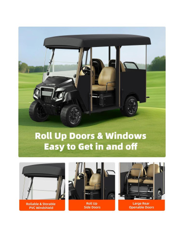 Cubierta para Carro de Golf 4 Pasajeros NiuWasmile GEF-F10