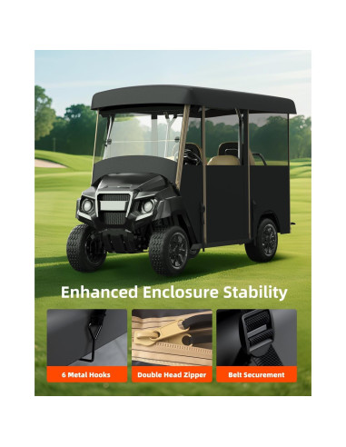 Cubierta para Carro de Golf 4 Pasajeros NiuWasmile GEF-F10