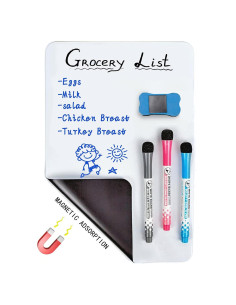 Tablero Magnético A4 JinHuiCheng 20x30 cm Autoadhesivo Blanco