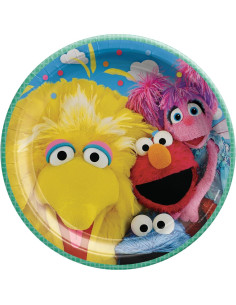 Suministros Fiesta Cumpleaños Baby Shower Plaza Sésamo 16 Platos 2