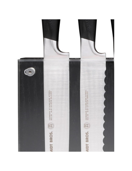 Bloque Magnético de Cuchillos Schmidt Brothers Acacia 8-10 Utensilios