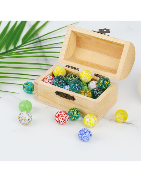 Canicas de vidrio 60PCS 3 Nutrias para juegos y manualidades